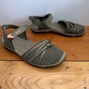 TEVA Women’s Size 10 Tirra CT Green Close Toe Mary Jane Sport Sandals Gorpcore